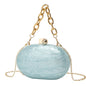 Oval Acrylic Chain Crossbody Shoulder Hand Bag