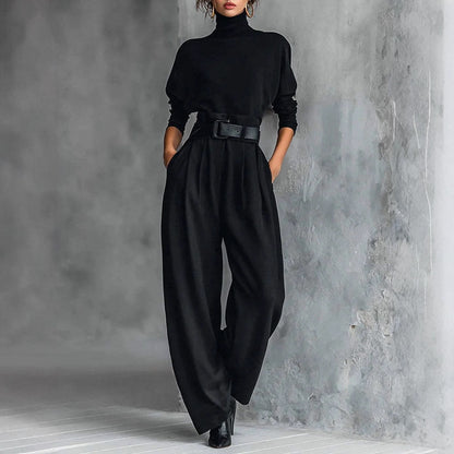 High-grade Ice Silk American High Waist Suit Pants