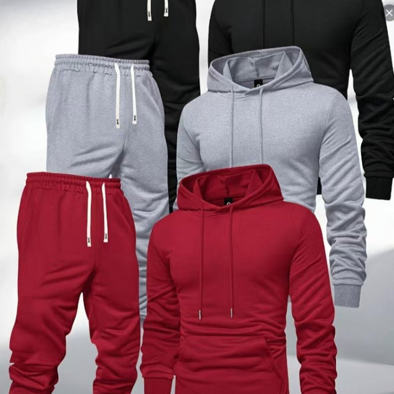 Light Board All-matching Hooded Sweatshirt And Sweatpants Leisure Sports Suit