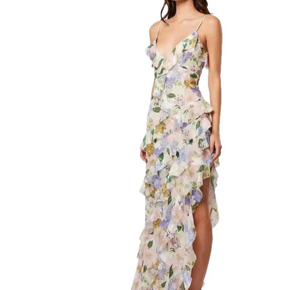 Fashionable Chiffon Ethereal Long Dress With An Elegant Vibe