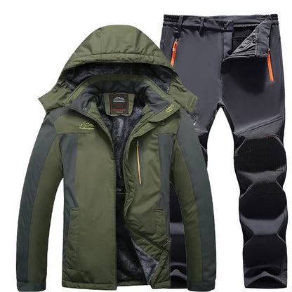 Outdoor Windproof And Frost-proof Men's Windproof Jacket Set