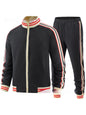 Men's Casual Sports Suit Color Matching Two-piece Set