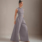 Women's Solid-color Sleeveless Zip-up Dress