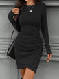 Women's Solid Color Slim-fit Slimming Sweater Knit Mermaid Dress