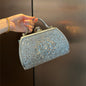 Alloy Rhinestone Carved Banquet Bag Women