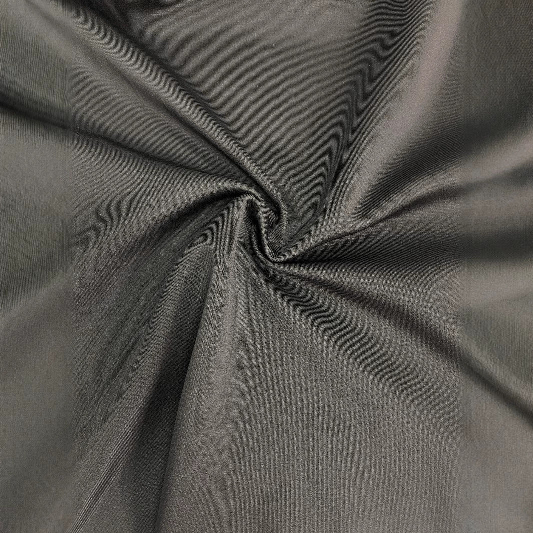 One-shoulder Cloak Slit Black Dress