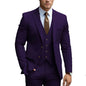 Business Casual Men's Three-piece Suit For Bridegroom Men's Wedding