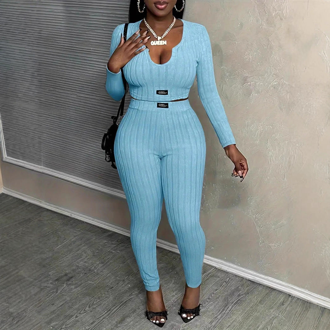 Casual And Stylish Two-piece Set For Women