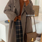 Women's Wool Coat Mid-length Loose Thicken Autumn Winter New Style Overcoat