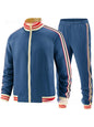 Men's Casual Sports Suit Color Matching Two-piece Set