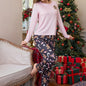 Women's New Year Pajamas Fashion Trend Casual Long Sleeve Pants Suit