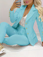 Women's Solid Color Temperament Commute Casual Suit