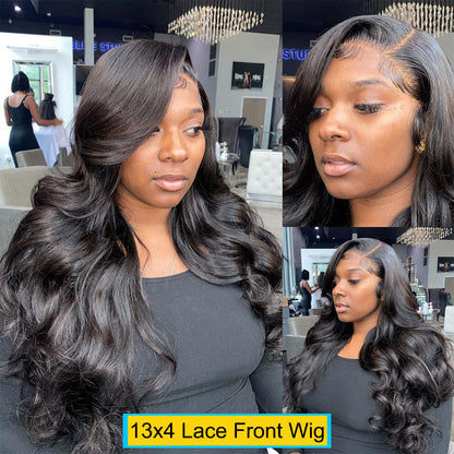 Kanvi Hair 360 Full Lace Frontal Body Wave Human Hair Wigs