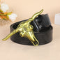 Belt Cow Head Buckle Men