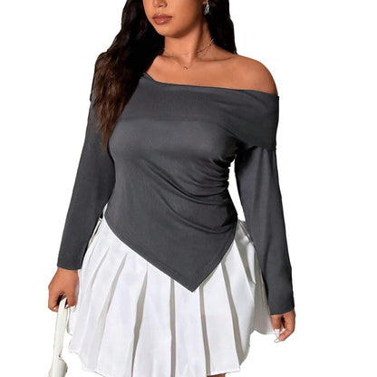 Elegant And Tempting Off-Shoulder Sexy Design Cropped Top