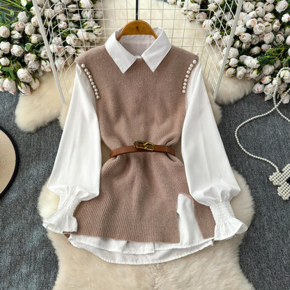 Two-piece Horn Anti-aging Fashion Vest
