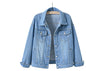 Women'S Plus Size Denim Jacket White