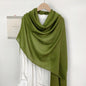 Monochrome Long Scarf Warm Shawl Solid Color Casual Scarf