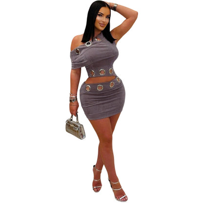 Women's Top And Pencil Skirt Two-piece Set