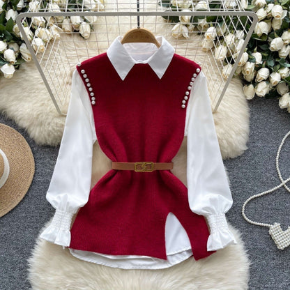 Two-piece Horn Anti-aging Fashion Vest
