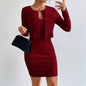 Women's French-style Pure And Sexy Fashion Suit Slim Short Jacket Dress