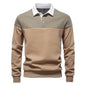 Men's Casual Long-sleeved Polo Collar Sweater