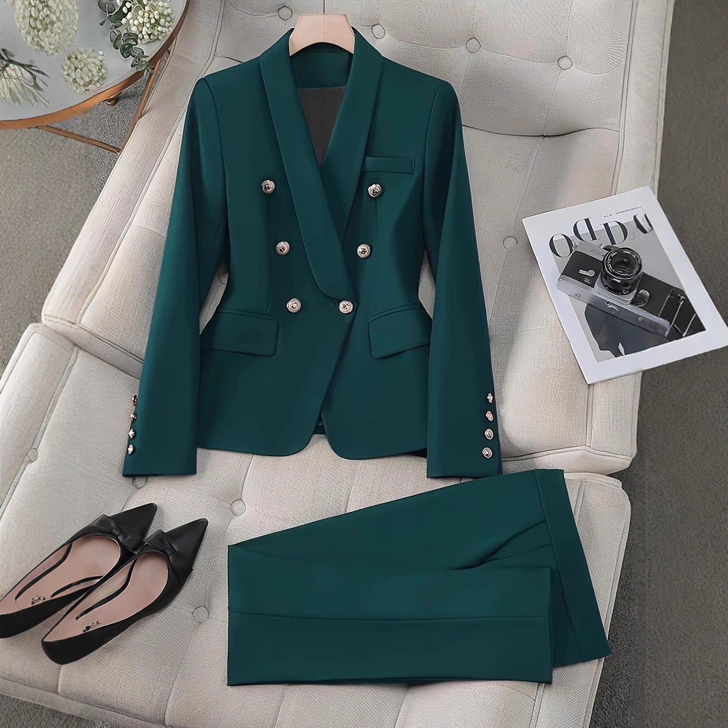 Graceful And Fashionable Classic Style Suit Pants Suit
