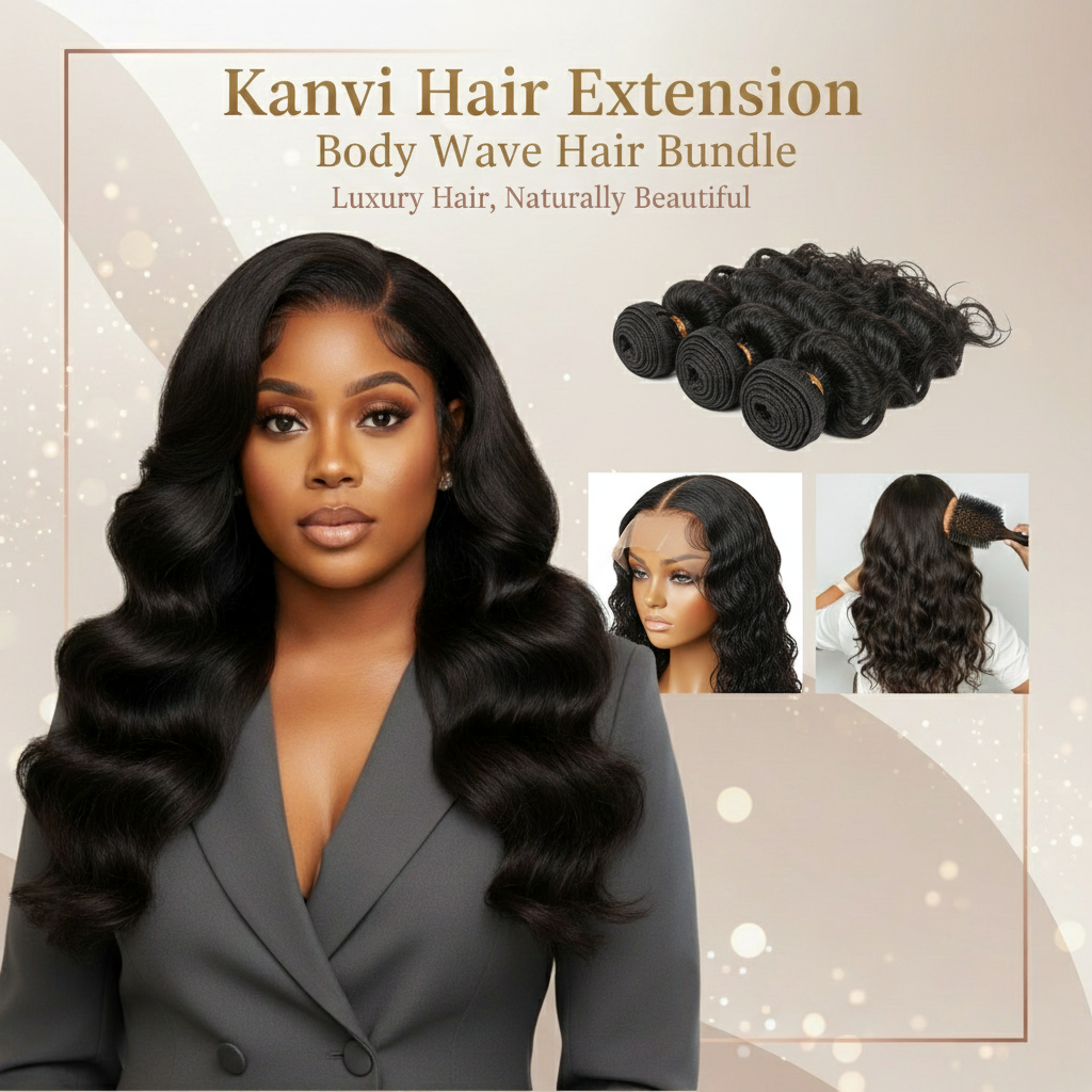 Kanvi Hair Body Wave Hair Bundle Banner