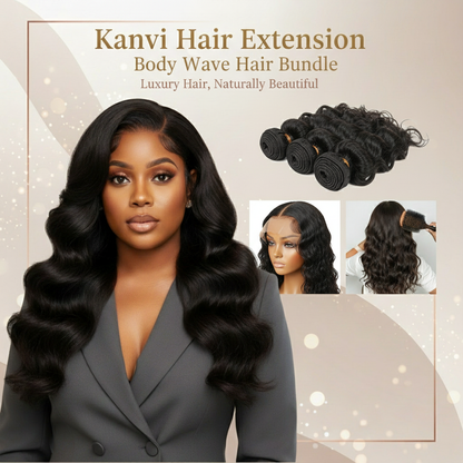 Kanvi Hair Body Wave Hair Bundle Banner